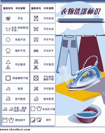 服装洗涤标识定做图片